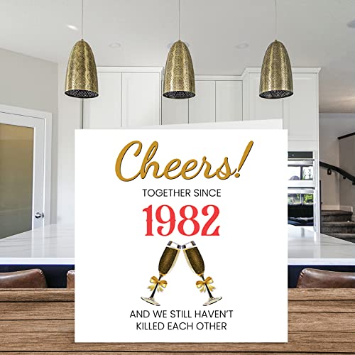 Comprar ahora Divertida tarjeta de 42 aniversario para marido y esposa juntos