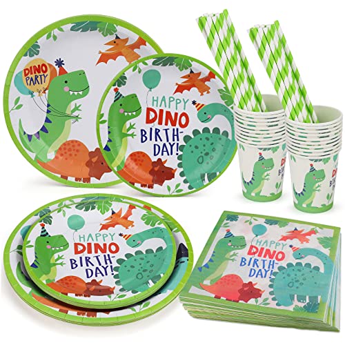 Consigue ahora Dino Niños Vajilla Cumpleaños Regalos 100 Piezas Vajilla Party Juego Decoración Platos Fiesta con Tema Dinosaurio Sirve 20 Ofertas 2024 | regaloscumple.com