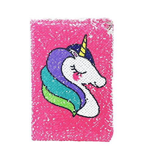 Comprar Exerz Cuaderno Notas Catálogo A5 - Diario Lentejuelas Reversibles con Diseño Sirena y Unicornio/Plata - Bloc Notas Mágico Rebajas 2024 | regaloscumple.com