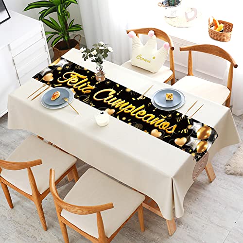 Ofertas de última hora Español Cumpleaños Decoración Oro, Exterior Decoración, Fondo Pared 218 35cm
