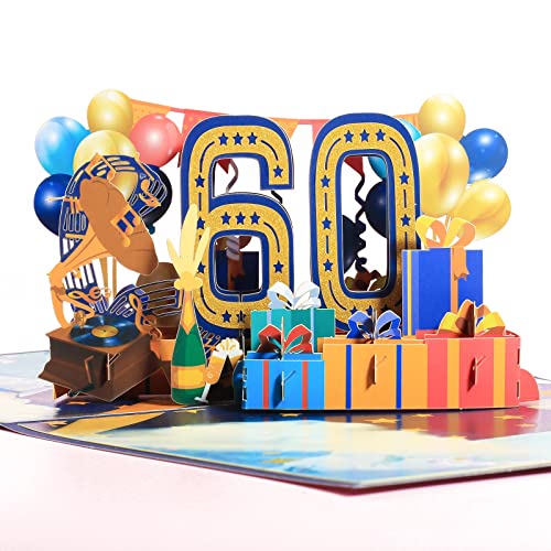 Comprar Menwings Tarjeta 60º cumpleaños tarjeta cumpleaños PopUp 3D con sobre Cumpleaños tarjetas cumpleaños para un familiar o amigo Tarjeta Felicitación Happy Birthday Ofertas 2024 | regaloscumple.com