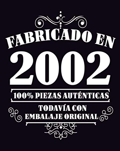 Comprar Fabricado en 2002 Todavia Con Embalaje Original: 19 años regalo cumpleaños personalizado | Diario en blanco para escribir regalo perfecto para cumpleaños / 120 páginas Navidad / 8x10 pulgadas Ofertas 2025 | regaloscumple.com