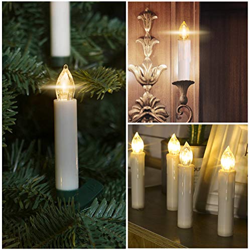 Ofertas de última hora SHYOSUCCE 20 Velas LED   Árbol   Navidad  Velas   LED Navidad Inalámbricas con Control Remoto  Luces   Velas Navidad Blancas Cálidas para Navidad  Bodas  Cumpleaños  Fiestas