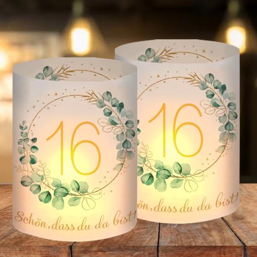 Comprar 12 Portavelas Mesa para 16 Cumpleaños Decoración Cumpleaños Niños y Niñas 16 años Decoración Ideas para regalar Mesa Happy Birthday Adecuado para Velas té o Velas Ofertas 2025 | regaloscumple.com