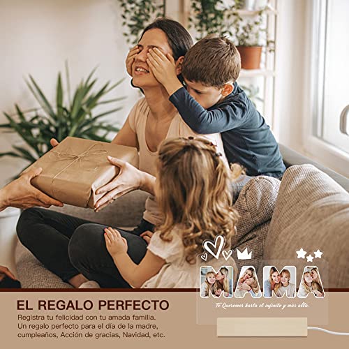 Comprar ahora IDIY Lampara Personalizada con tu Foto - Marcos Profundidad LED 3D, Regalo Día de la Madre, Mamá Original para Cumpleaños, Navidad, Acción Gracias