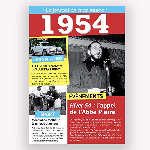 Comprar TARJETA DE CUMPLEAÑOS EL DIARIO DE MI AÑO 1948-2011 BlackFriday (1954) Top Precio 2024 | regaloscumple.com