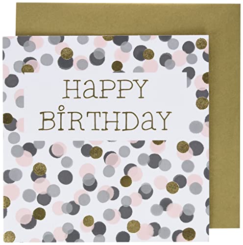 Consigue ahora Perleberg Tarjeta Ideas para regalar cumpleaños – Colección Black&Gold – Tarjeta cumpleaños con sobre tarjeta felicitación con motivo – Tarjeta cumpleaños 15 x 15 cm Rebajas 2024 | regaloscumple.com