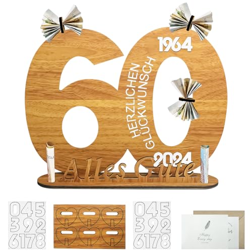 Consigue ahora Jemey Original 2023 Señal madera libro visitas - 60 cumpleaños mujeres y hombres Promoción (60 años) Rebajas 2024 | regaloscumple.com