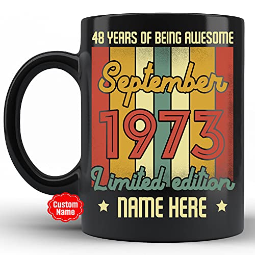Comprar 908 Taza Desayuno Unico Tazas De Café Espeso Cumpleaños Taza Parejas 330Ml 50 Cumpleaños Personalizado Edición Limitada Vintage De Septiembre De 1973 Top Precio 2025 | regaloscumple.com