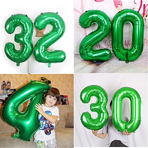 Ofertas 45 cumpleaños hombre mujer decoración verde 45 cumpleaños decoración verde set 45 cumpleaños decoración verde para hombres mujeres globos gigantes número 45 cumpleaños