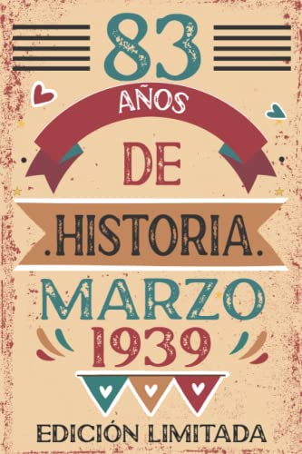 Comprar 83 Años De Historia Marzo 1939: 83 años. Libro visitas cuaderno 110 páginas felicitaciones idea Catálogo regalo regalo Para la esposa novia mujer La madre Ofertas 2024 | regaloscumple.com