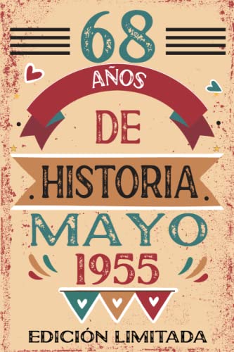 Comprar Navidad 68 Años De Historia Mayo 1955: Libro visitas cuaderno 110 páginas felicitaciones idea regalo regalo Para la esposa novia mujer La madre Ofertas 2024 | regaloscumple.com