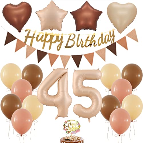 Comprar Decoración 45 BlackFriday Cumpleaños Con Globos Retro Para Mujer y Hombre - Fiesta 45 Años Top Precio 2025 | regaloscumple.com