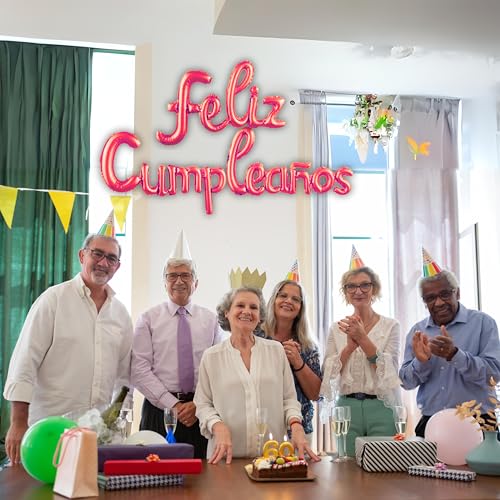 Ofertas en regaloscumple.com Globos CUMPLEAÑOS español Guirnalda cumple Globo - facil - una - en partes el
