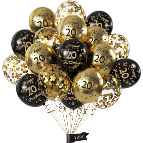 Comprar 20 Años Decoracion Cumpleaños Globos 20 Cumpleaños Hombres Mujer Decoraciones Fiesta Oro Negro 20er Globos cumpleaños para Hombres y Mujeres Dfiesta Navidad cumpleaño 20 Años Decoracione Top Precio 2024 | regaloscumple.com