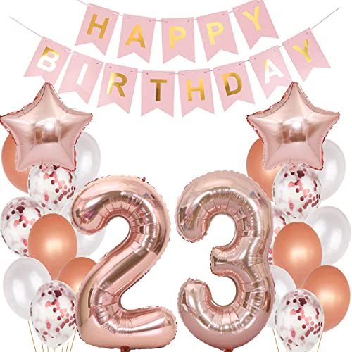 Consigue ahora Decoración globos 23 cumpleaños Rosa Oro globo 23 años cumpleaños Mujer globos 23 Años Decoracion Cumpleaños Mujer decoracion cumpleaños 23 años Mujer Globos 23 Años Cumpleaños Mujer Rosa Regalos Oro Rebajas 2023 | regaloscumple.com
