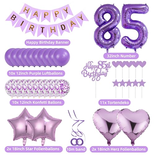 Ofertas en regaloscumple.com 85 cumpleaños hombre decoración 85 cumpleaños mujer decoración para tartas