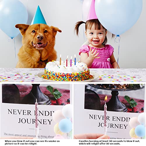 Comprar en Amazon 100 Piezas Vela de Cumpleaños en Espiral Velas metálicas para