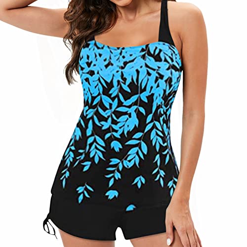 Consigue ahora Saohuo Tankinis para mujer Traje baño tallas grandes Conjunto Push Up Trajes baño para mujer traje baño para mujer traje baño para mujer cuello redondo #2-azul BlackFriday S Top Precio 2024 | regaloscumple.com