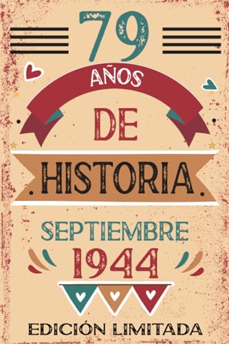 Comprar 79 Años De Historia Septiembre 1944: Libro visitas cuaderno 110 páginas felicitaciones idea regalo regalo Para la esposa novia mujer BlackFriday La madre Top Precio 2024 | regaloscumple.com