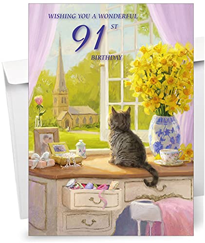 Oferta Olivia - felicitación cumpleaños A5, mm 210 con cierre cierre