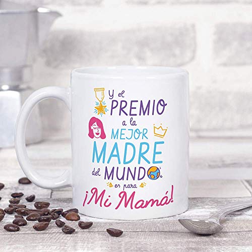 Ofertas MUGFFINS Tazas para Mamá – Premio a la Mejor Madre (Modelo 3) – Regalos para el día   la Madre/Desayunos Originales