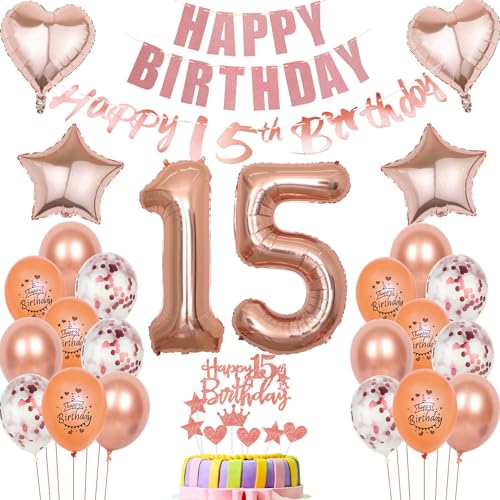 Consigue ahora Globos 15 Años cumpleaños niña decoración globo 15 niña cumpleaños Rosa Oro decoración cumpleaños 15 años niña decoración BlackFriday torta 15 cumpleaños niña decoración fiesta 15 Años chica cumpleaños azul Rebajas 2025 | regaloscumple.com