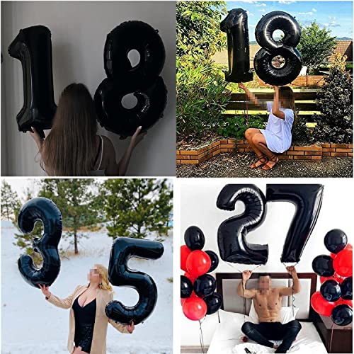 Ofertas Decoración 59 cumpleaños hombre Mujer decoración globo de oro negro