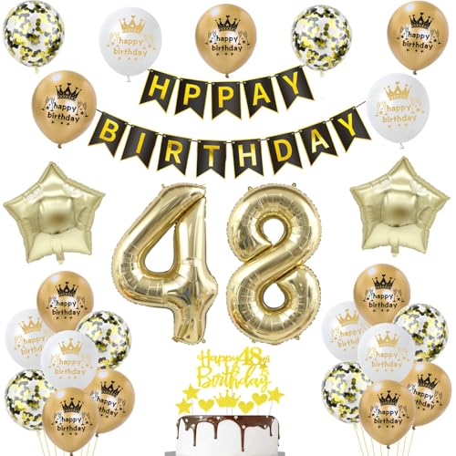 Consigue ahora Decoración globos 48 cumpleaños hombre Mujer Dorados Ideas para regalar Negros 48 Años Decoracion Cumpleaños tarta 48 Años Decoracion Cumpleaños hombre Deco topper tarta 48 Cumpleaños globo 48 años cumpleaños hombre Top Precio 2023 | regaloscumple.com