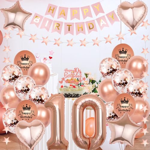 Ofertas de última hora Rosa 26 mujer,Globo cumpleaños Oro,Decoración 26 Rosa mujer cumpleaños,Globos 26 Oro,Rosa 26 Cumpleaños