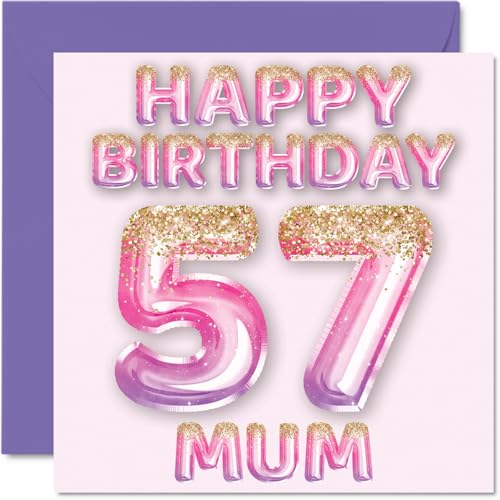 Oferta Tarjeta número mamá, purpurina y tarjetas cumpleaños hijo hija, mm 145 tarjetas cumpleaños