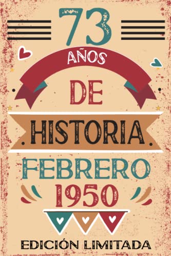 Consigue ahora 73 Años De Historia Febrero 1950: BlackFriday Libro visitas cuaderno 110 páginas felicitaciones idea regalo regalo Para la esposa novia mujer La madre Top Precio 2024 | regaloscumple.com