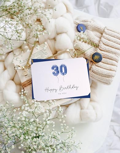 Ofertas en regaloscumple.com Joli Coon Tarjeta 30 cumpleaños - Happy Birthday 30 - Tarjeta felicitacion 30 cumpleaños con sobre y un sello   cera