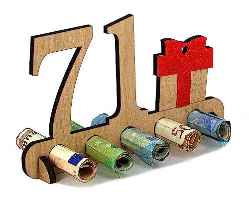 Consigue ahora Giftota Regalo Madera para 71 Cumpleaños - Libro Visitas Letrero Madera Navidad 71 Años para Hombres y Mujeres - Regalo Dinero Madera - Decoración Madera para Amigos y Familiares Rebajas 2025 | regaloscumple.com