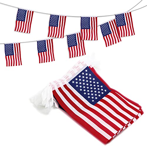 Comprar Anley USA Estados Unidos Banderines Banderas con Cordel Eventos Patrióticos 4 Julio Día la Independencia Decoración Sports Bar Deporte - 10 Metros Cumpleaños 38 Banderas Top Precio 2024 | regaloscumple.com