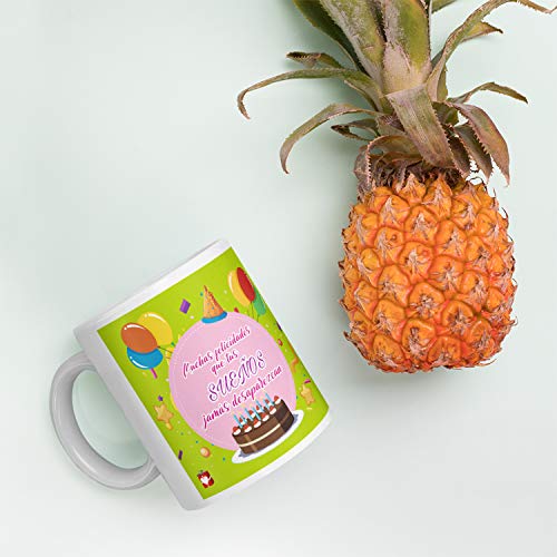 Comprar ahora Kembilove Taza   Cumpleaños – Taza   Café Premium para Cumpleaños – Originales Tazas   Cerámica   Cumpleaños para Mujeres y Hombres con Frase Muchas Felicidades que sueños jamás desaparezcan