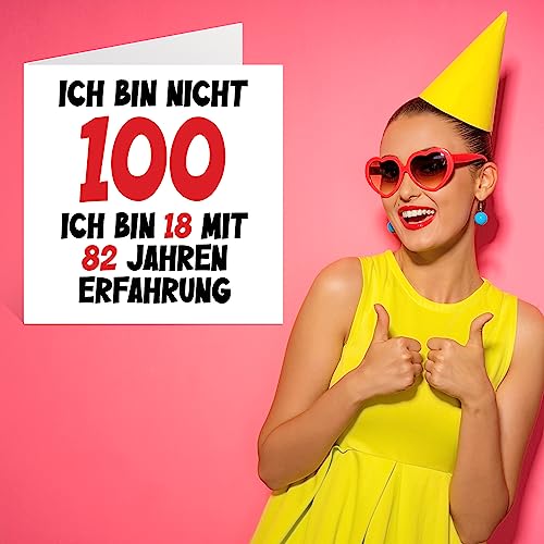 Ofertas Tarjeta de cumpleaños número 100 divertida para niños y niñas