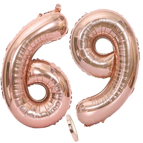 Comprar Globos número 69 globo número 69 oro rosa Ideas para regalar mujer globos 69 cumpleaños deco foil 69 globos oro rosa Globo grande 32 pulgadas foil helio 69 cumpleaños mujer(69) Ofertas 2024 | regaloscumple.com