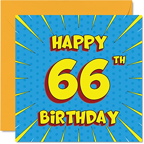Comprar Divertidas tarjetas cumpleaños 66 para hombres y mujeres libro Ideas para regalar cómics tarjeta feliz cumpleaños para niñera abuelo tía tío 145 mm x 145 mm tarjeta felicitación 66 cumpleaños Ofertas 2024 | regaloscumple.com