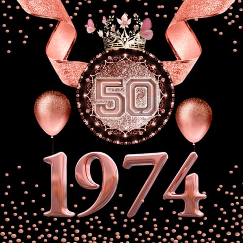 Consigue ahora Recuerdos Brillantes: Libro Visitas para Cumpleaños el 50º cumpleaños - 1974 en un Resplandor Oro Rosa: 120 páginas / 21cm x 21cm. Rebajas 2024 | regaloscumple.com