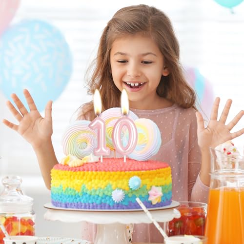 Dónde comprar en España Feliz número rosa vela con número decoración tartas velas niñas mujeres, boda