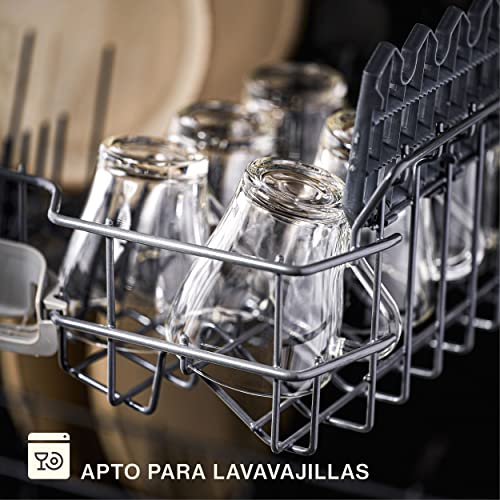 Oferta Flash 6 Tazas de Capuchino Vidrio con Asa y Cucharillas - 250ml Mantienen el Calor Tamaño Ideal para Máquinas Café Aptas Lavavajillas