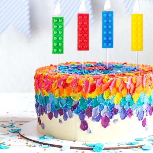Ofertas 16 Piezas Velas   Bloques   Construcción Velas   Pastel   Cumpleaños   Ladrillo para Decoración   Fiesta   Cumpleaños Temática