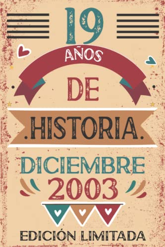 Comprar 19 Años De Historia Diciembre 2003: Libro visitas cuaderno 110 páginas felicitaciones idea regalo regalo Para la esposa novia Catálogo mujer La madre Rebajas 2024 | regaloscumple.com