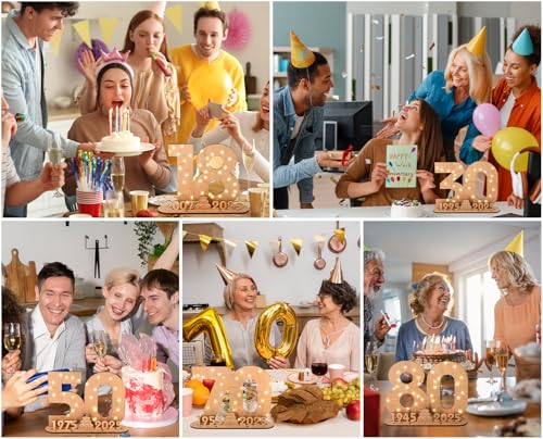 Comprar en Amazon Giftota Original Regalo Mujeres Hombres Libro Madera Luces - 30 Madera 30 Regalo Madera Regalo