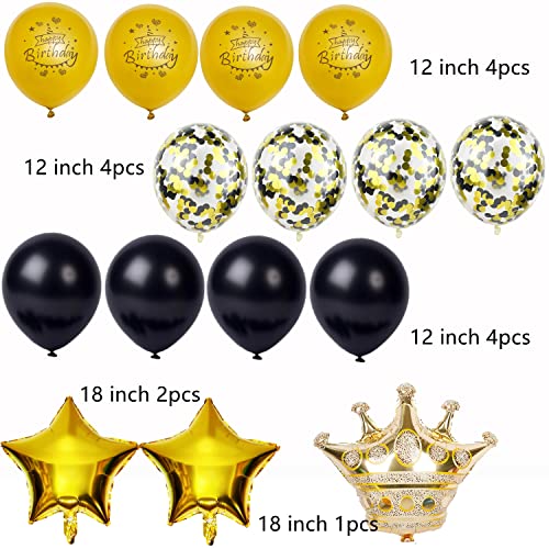 Ofertas de última hora Globo 27 cumpleaños decoración hombre mujer negro/oroDeco de cumpleaños 27