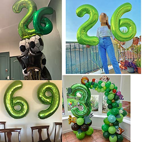 Mejores precios Globos de Número 39 Verde + Guirnalda de feliz cumpleaños