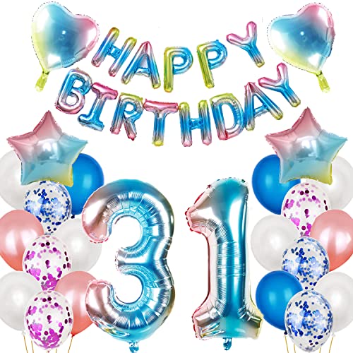 Consigue ahora Globos 31 cumpleaños color rosa 31 cumpleaños decoración para mujer arco iris globo para 31 cumpleaños decoración cumpleaños Promoción faru deco Rebajas 2024 | regaloscumple.com