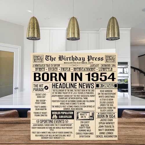 Comprar en Amazon Tarjetas de cumpleaños 70 para hombres y mujeres periódico nacido