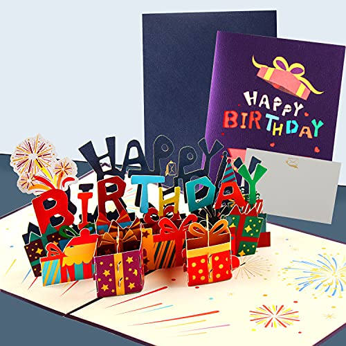 Consigue ahora Esportic Tarjetas Felicitación Cumpleaños Tarjeta Promoción Cumpleaños 3D Tarjetas Pop Up Cumpleaños Tarjeta Felicitación con Sobre Tarjeta Felicitación Pop Up 3D para Familiares Amigos Amantes Top Precio 2024 | regaloscumple.com